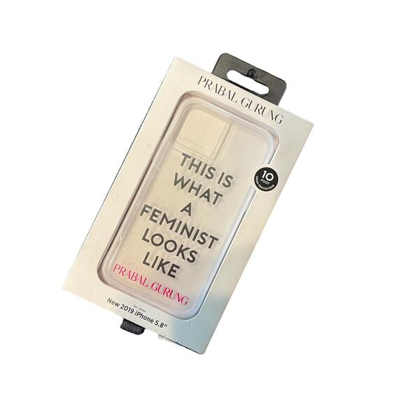 Prabal Gurung 2019 IPhone 5.8 Phone Case Feminism NWT - Picture 1 of 4